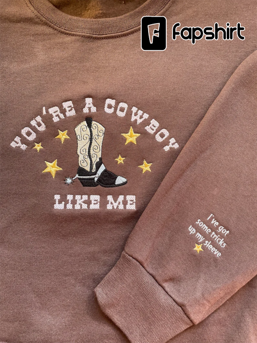 Cowboy Embroidered Crewneck