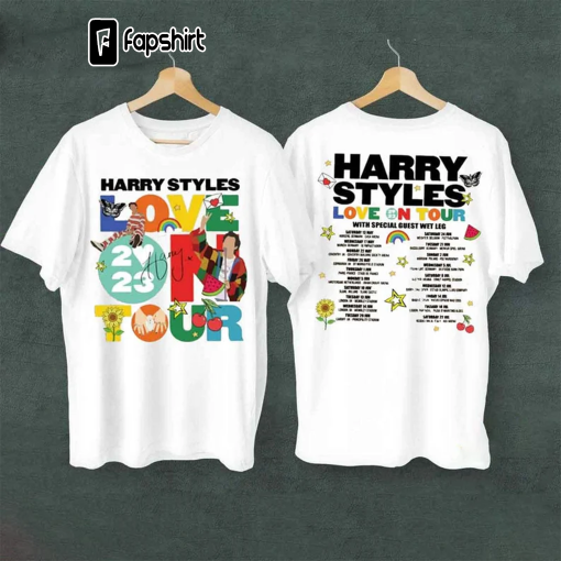 Harry Love On Tour 2023 Style Both Side Sweatshirt – Harry Tour 2023 Styles Shirt, Music Tour Shirt, Harry Merch, HSLOT 2023 Hoodie, Gifts