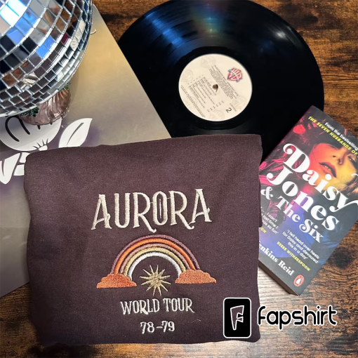 Aurora world tour embroidered sweatshirt/hoodie/t-shirt/tote bag