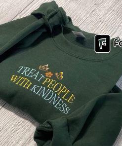 Treat People with Kindness Embroidered sweatshirt; TPWK…