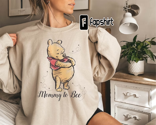 Mommy to Bee Sweatshirt, Pregnancy Reveal Sweatshirt, Disney Pooh Mommy Sweatshirt, Gift for Mom, Mama Sweatshirt, New Mom Gift