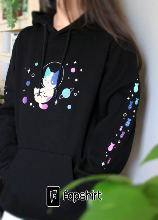 Catstronaut Hoodie PREORDER | Galaxy Space Cosmic Kawaii | Cozy | Embroidered