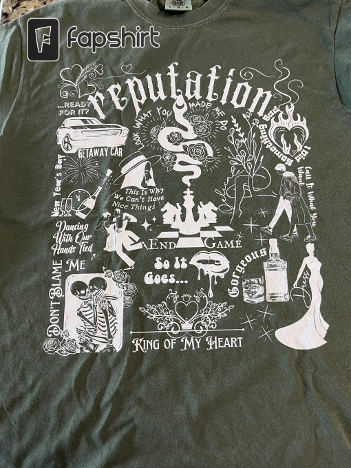 Reputation Shirt Reputation Comfort Colors T shirt Reputation Merch Sister Daughter Mom Gift Idea Teen T shirt Reputation Concert Tee