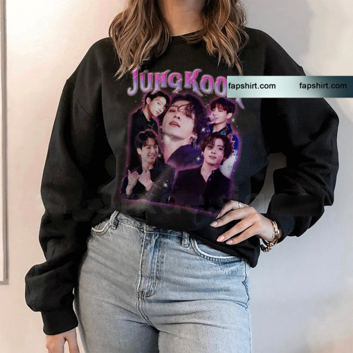 Jungkook Vintage Style T-shirt, Korean K-pop Fans Gift, Kpop Tshirt Tee, Jungkook Vintage Unisex Sweatshirt