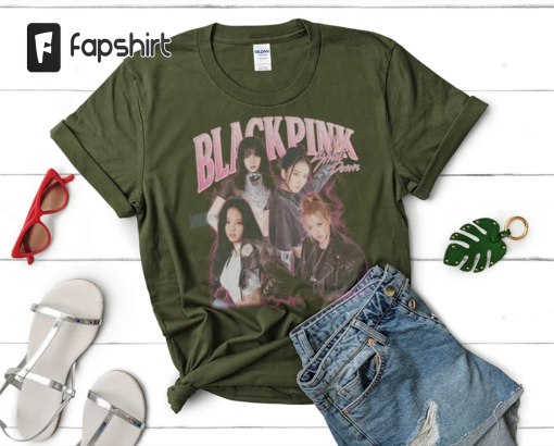 BLACKPINK Shirt, Black Pink Shut Down Shirt, Jisoo Shirt, Jennie Shirt, Rose Shirt, Lisa Shirt, BlackPink Homage Vintage 90s Style Tees