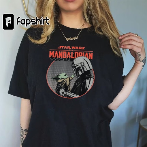 Star Wars The Mandalorian Mando and the Child Retro T-Shirt