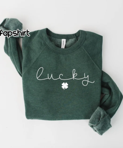 Lucky Sweatshirt, Clover Sweatshirt, St Patricks Day…