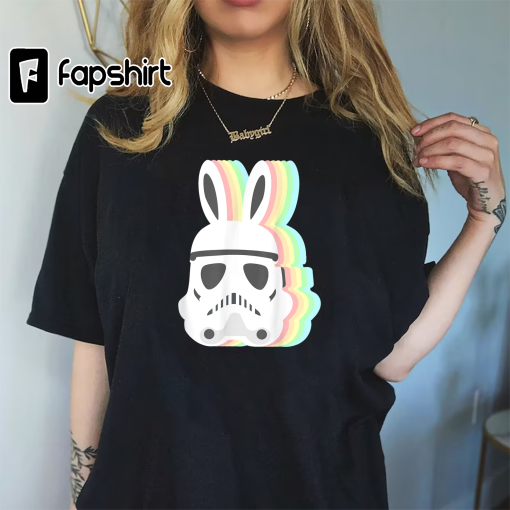 Star Wars Easter Storm Trooper Pastel Easter Ears T-Shirt