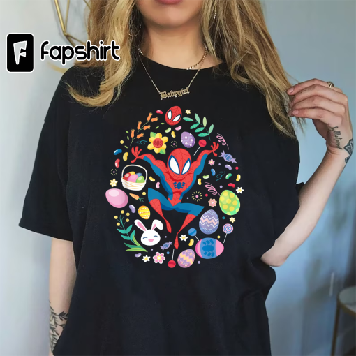 Marvel Spider-Man Cartoon Easter Egg T-Shirt