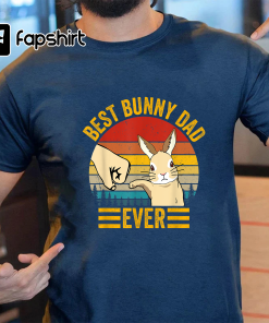 Best Bunny Dad Ever Vintage Rabbit Lover…