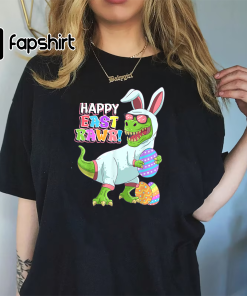 Easter Day Dinosaur Funny Happy Eastrawr T…