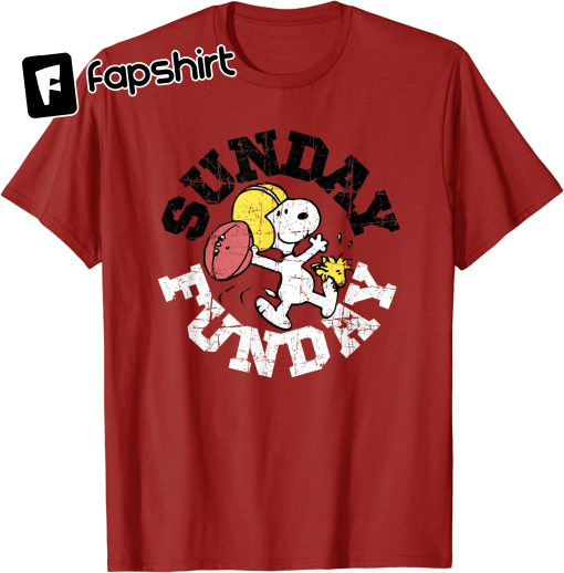 Peanuts Sunday Football Snoopy T-Shirt