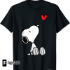 Womens Peanuts Snoopy Easter egg V-Neck T-Shirt