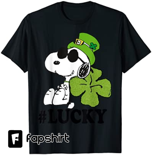 Peanuts St. Patrick’s Snoopy Lucky Clover T-Shirt