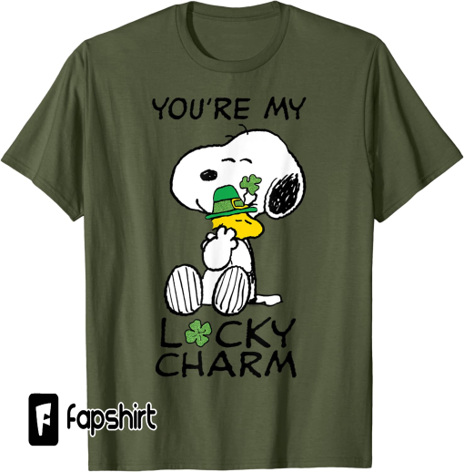 Peanuts St. Patrick’s Snoopy Lucky Charm Clover T-Shirt