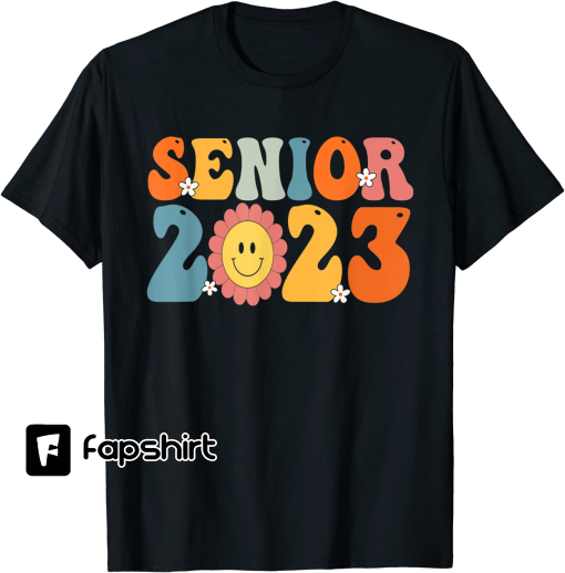 Senior 2023 shirt Retro Class Of 2023 Graduation 23 Gifts T-Shirt