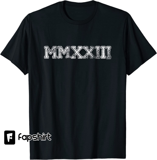 Class of 2023 MMXXIII Graduation Spirit Vintage Senior 2023 T-Shirt