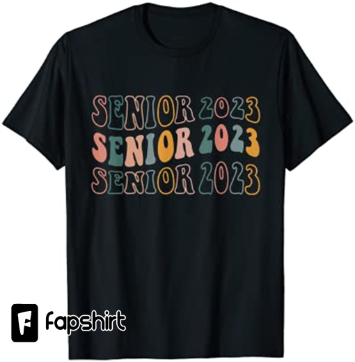 Senior 2023 Retro Class of 2023 Seniors Graduation 23 Gifts T-Shirt