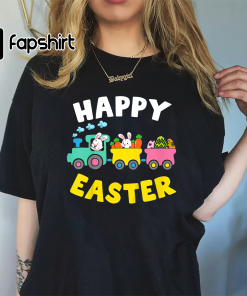 Happy Easter Bunny Train Cute Boys Girls…