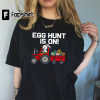 EGGSCAVATOR Eggs Cavator Toddlers Cute Easter Egg Hunt T-Shirt