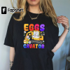 Eggs-Cavator Easter Bunny Excavator Toddler Boys Easter T-Shirt