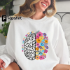 Smiley Face Sweatshirt,Smile Shirt,Leopard Print Hoodie,Happy Pocket T shirt,Positivity Tshirt,Women Preppy Gifts,Leopard Smile Tee