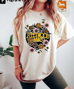 Fleetwood Mac Tshirt,Vintage Floral Retro Band Graphic…