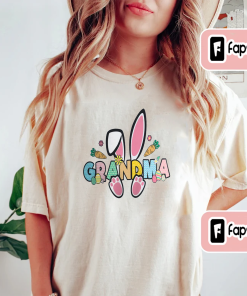 Personalized Grandma Shirt, Easter Bunny Shirt, Custom…