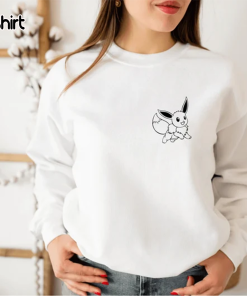 Eevee Shirt, Pokemon Sweatshirt Gift, Pokemon Hoodie,…