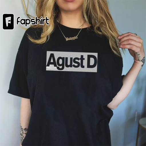 Agust D Shirt, Agust D World Tour Shirt, Suga Fan Gift, Agust D Concert Shirt, Min Yoongi Shirt, Suga Shirt, Army Friend Gift, Kpop Shirt