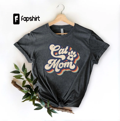 Retro Cat Mom Shirt, Retro Cat Mama Shirt, Cat Mom Gift, Cat Mom Tshirt, Cat Lover Shirt, Gift For Cat Mom, Cat mama Gift, Mom life Shirt