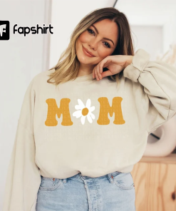 Mama Sweatshirt, Retro Mama Shirt, Boho Daisy…