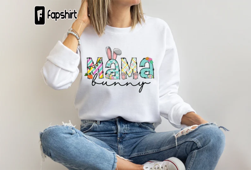 Mama Bunny Shirt, Mama Bunny Easter Sweatshirt, Pregnancy Sweatshirt,Easter Expecting Mom T-Shirt,Easter Womens Sweathirt,Mama Bunny t-shirt