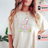 Pink Rabbit Shirt Gift For Girls, Cute Bunny Shirt, Cute Easter T-Shirt, Pink Easter Girl Tee