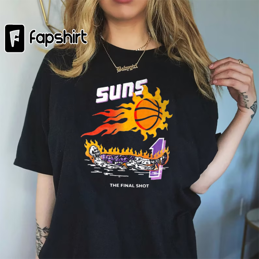 Suns x Warren Lotas “ The Final Shot” Purple Skeleton T-shirt | Suns in 4 , Phoenix Suns Shirt , Suns shirt, Devin booker, nba shirt -UNISEX