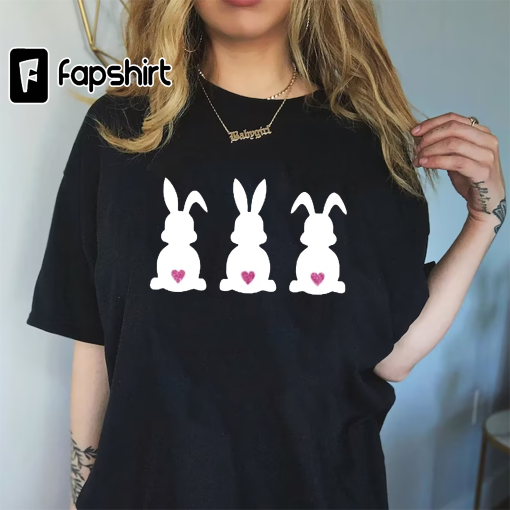 Happy Easter Day, Easter Bunny Shirts, Cute Easter Shirts, Hip Hop Easter Shirts, Matching Easter Outfits, Custom Easter Shirts