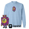 Spongebob Patrick and Squidward Embroidered Sweatshirt, T-shirt and Hoodie, Cartoon Sweatshirt, Cute shirt