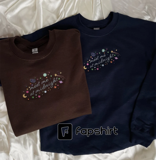 Meet Me at Midnight Embroidered Sweatshirt