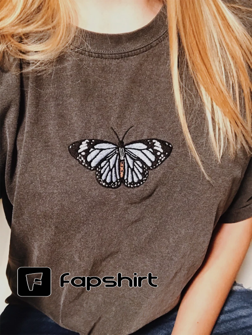 Embroidered Butterfly Tshirt!