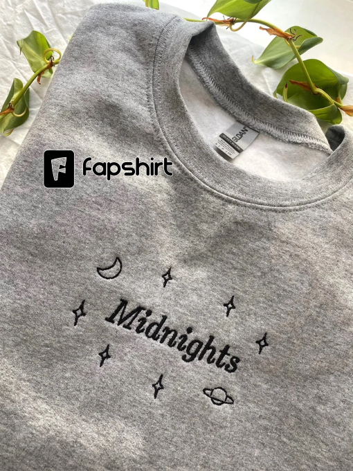 Midnights Embroidered Sweater – Midnights Embroidered Crewneck