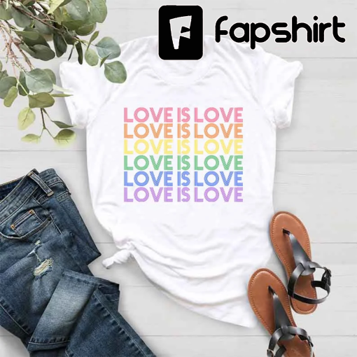 Love is Love T-Shirt, Womens Love is Love Shirt, Pride Shirt, Mens Love is Love Shirt, Kindness Shirts, LGBTQ Support Tees, Gay Pride Shirt