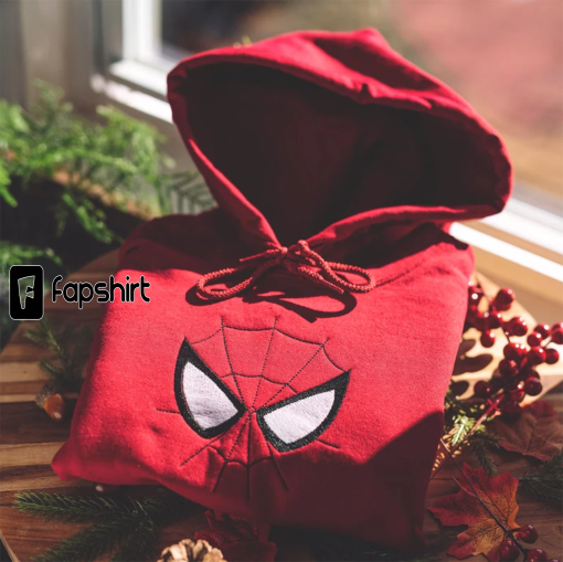 Inspired Spiderman crewneck Embroidered Sweatshirt Hoodie Unisex sweater sweatshirt