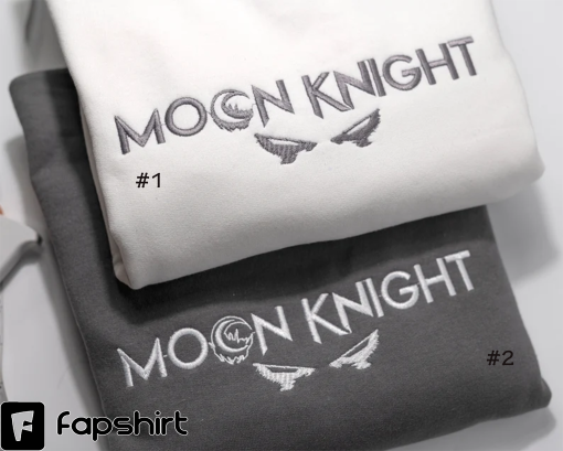 Inspired MoonKnight crewneck Embroidered Sweatshirt Hoodie Unisex sweater