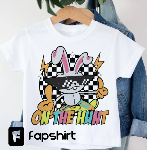 On The Hunt Easter Png, Easter Bunny png, Easter png, Kids easter png, Boy easter png, Boy sublimation, Boy png, Sublimation designs