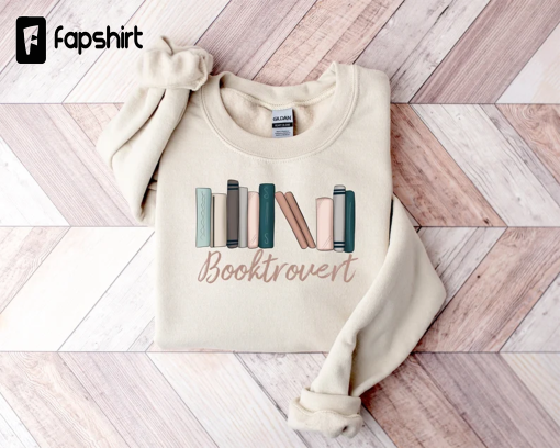 Booktrovert Sweatshirt,Book Lover Sweatshirt, Cute Book Lover Shirt, Librarian Teacher Bookish Shirt,Gift For Book Lover Teacher