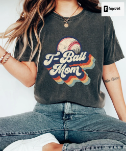 Retro T-Ball Mom T-Shirt, Vintage T-Ball Mom…