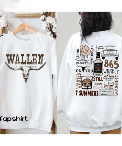 Wallen Western Sweatshirt, Retro Wallen Western Crewneck,…