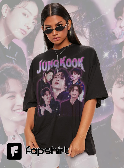 Jungkook Vintage Style T-shirt, Korean K-pop Fans Gift, Kpop Tshirt Tee, Jungkook Vintage Unisex Sweatshirt