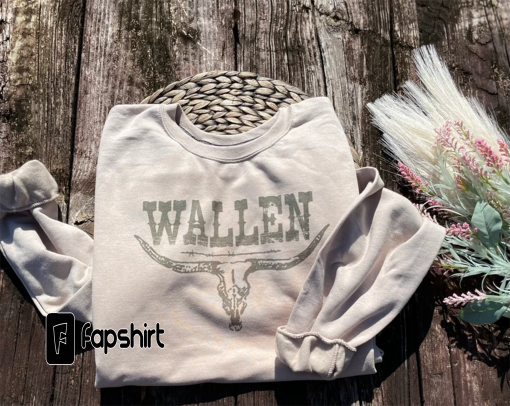 Retro Wallen sweatshirt. Vintage Wallen sweatshirt. Wallen western shirt. Wallen hoodie