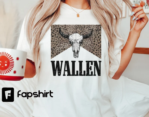 Wallen Shirt, Wallen Country Concert Shirt, Cowboy Shirt, Western Shirt, Unisex Garment-Dyed T-shirt